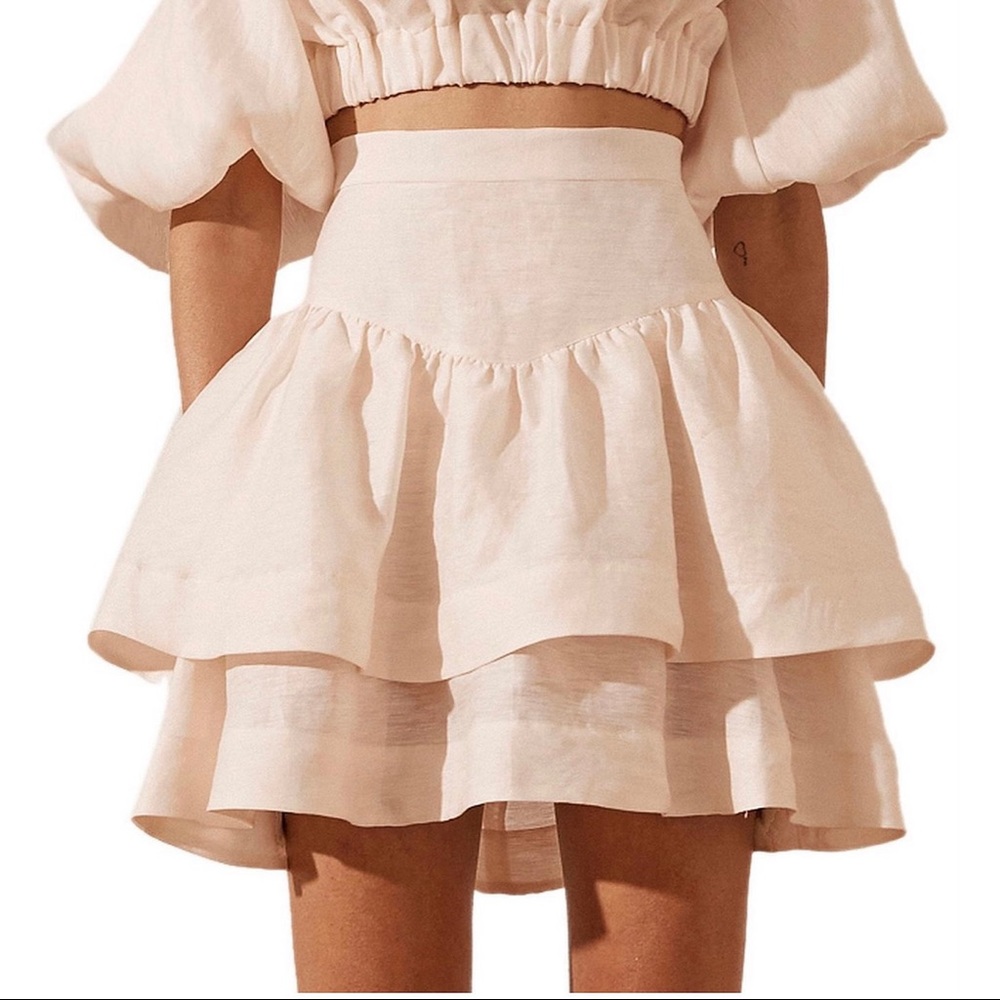 SHONA JOY ELSA FRILL MINI SKIRT